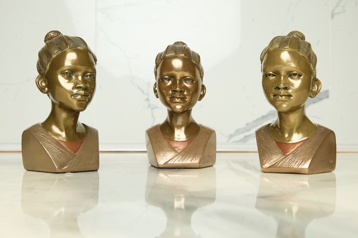 Zulu Warrior's Wife (Set of 3) — Casper Darare, “Spirit of Africa”